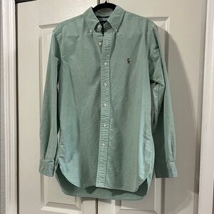 Ralph Lauren Mint Green Casual Button-Down Shirt